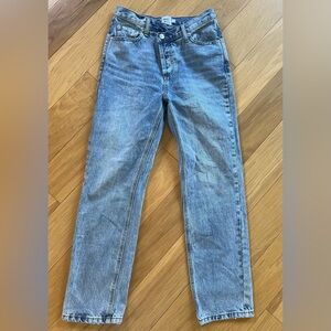 Princess Polly Asymmetric straight leg jeans